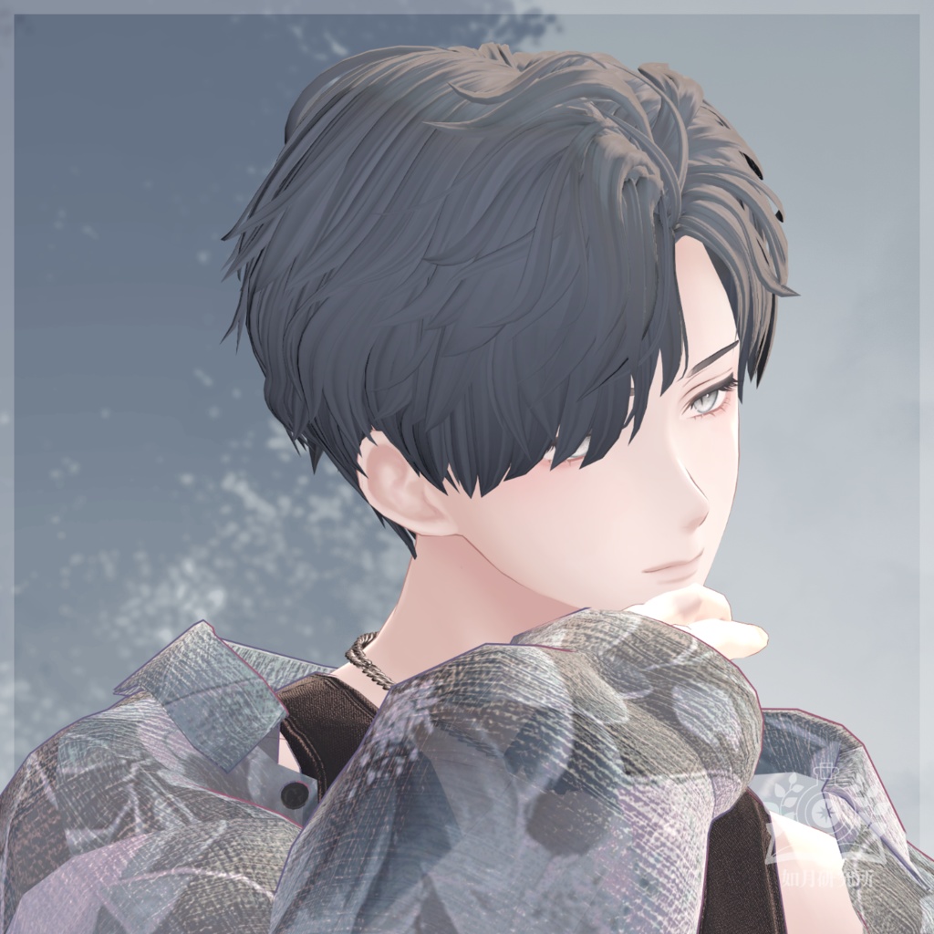 【10Avatar対応】ZakuwakeShortHair【3D髪型】