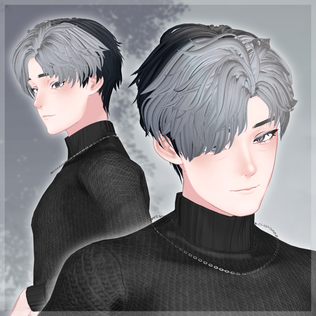 【12Avatar対応】ZakuwakeShortHair【3D髪型】
