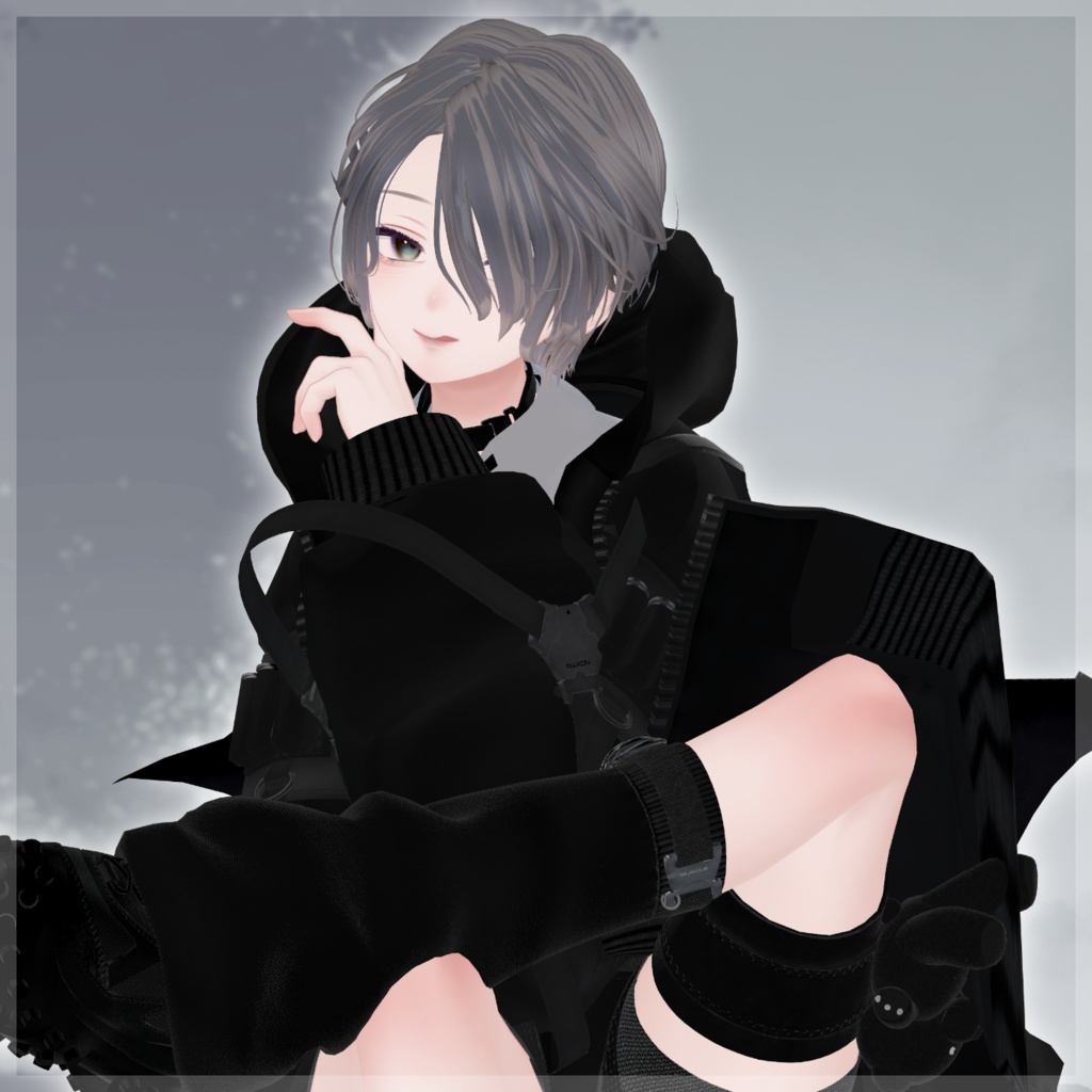 【🎉24H半額🎁】『MistyWaveShortHair』【15Avatar対応】