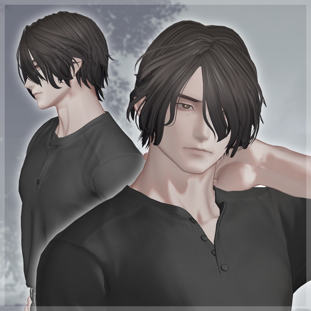 【20Color】『MistyWaveShortHair』【17Avatar対応】