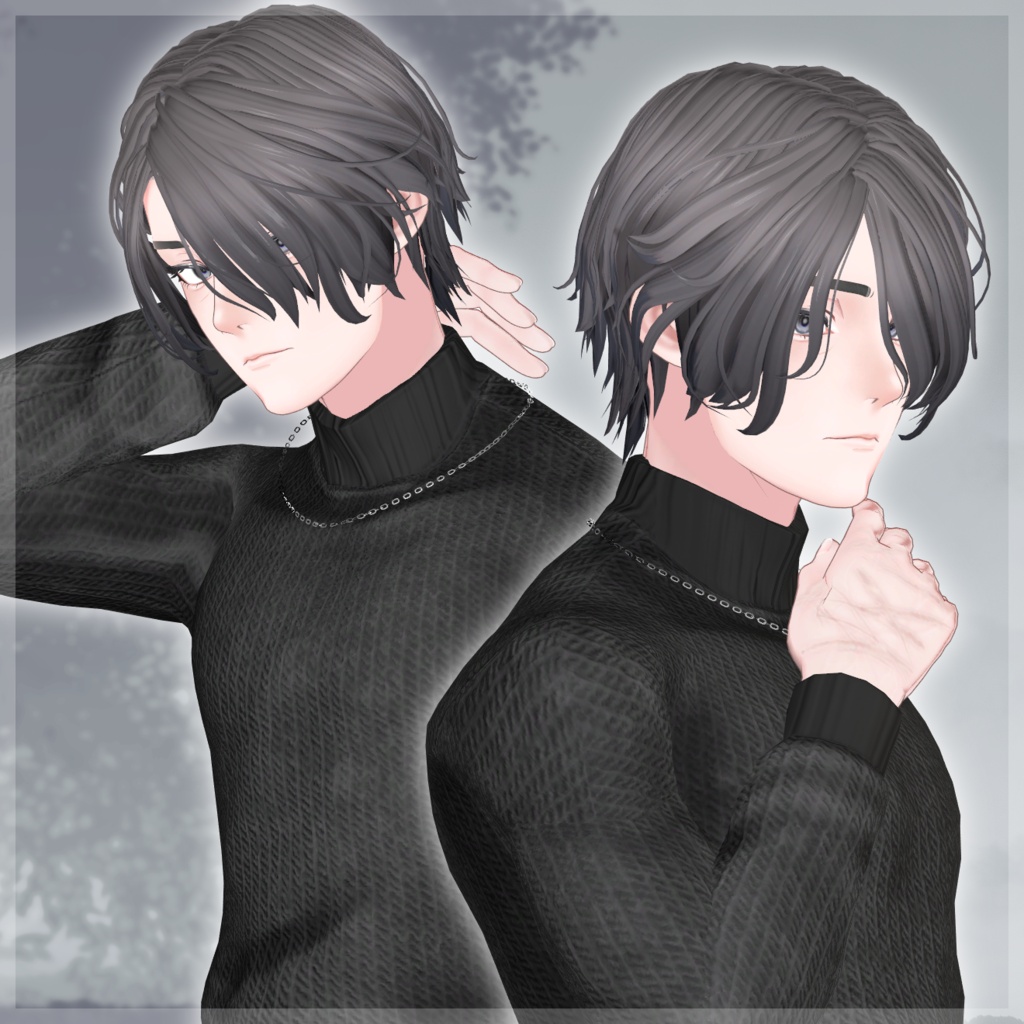 【20Color】『MistyWaveShortHair』【17Avatar対応】