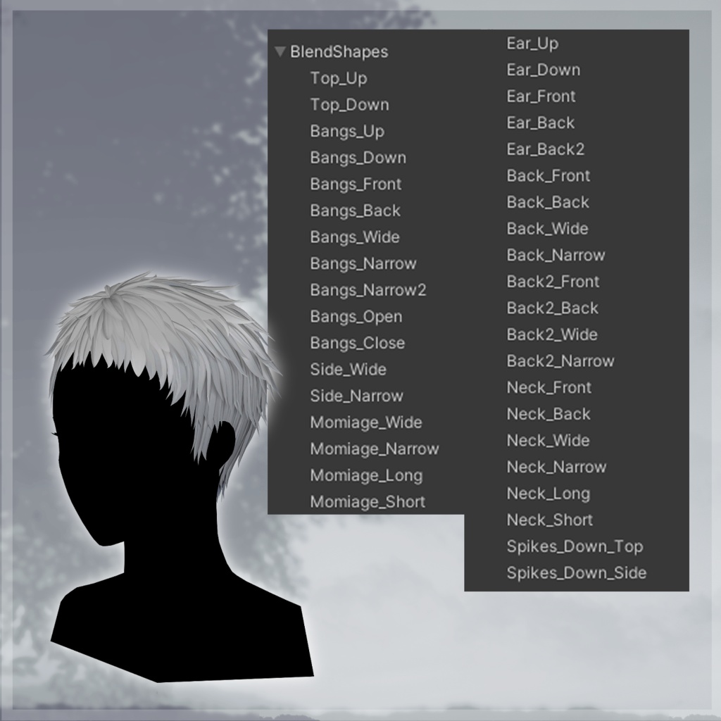 【ベリショヘア】Cropped-ShortHair【13Avatar】