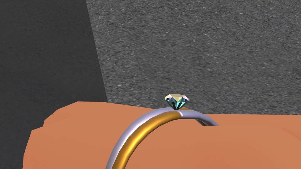 さくらダイアモンドカットな指輪