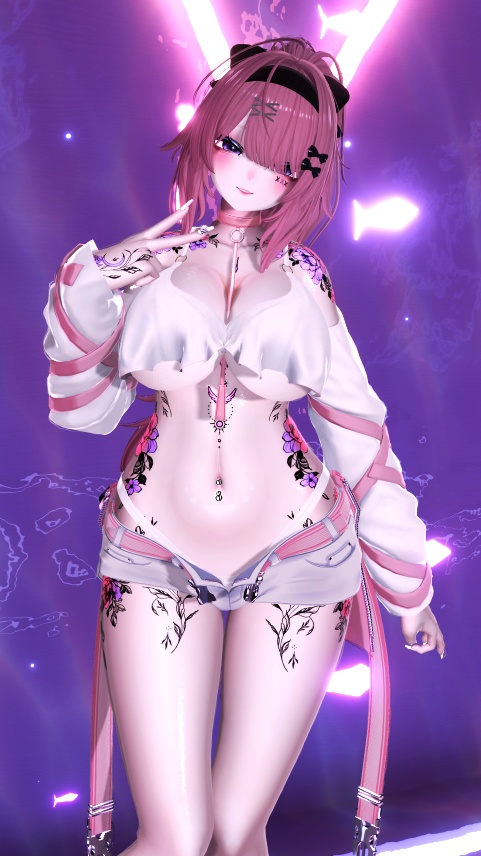 ⛓️GUILTYメイク⛓️Face Blendshape・Eye texture・Makeup等の豪華6点セット!~ギルティメイク~これ一つで誰でも罪な女になれる!しなのちゃん用