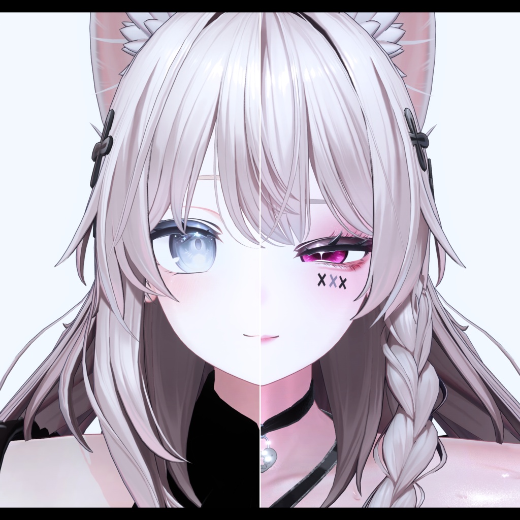 ⛓️GUILTYメイク⛓️Face Blendshape・Eye texture・Makeup等の豪華6点セット!~ギルティメイク~これ一つで誰でも罪な女になれる!しなのちゃん用