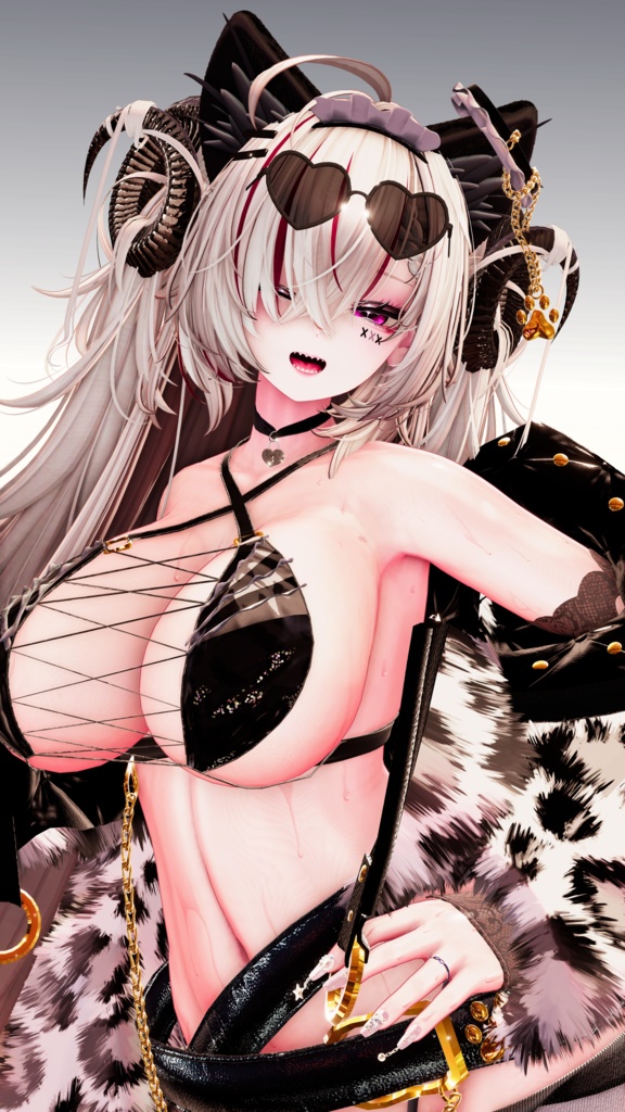 ⛓️GUILTYメイク⛓️Face Blendshape・Eye texture・Makeup等の豪華6点セット!~ギルティメイク~これ一つで誰でも罪な女になれる!しなのちゃん用