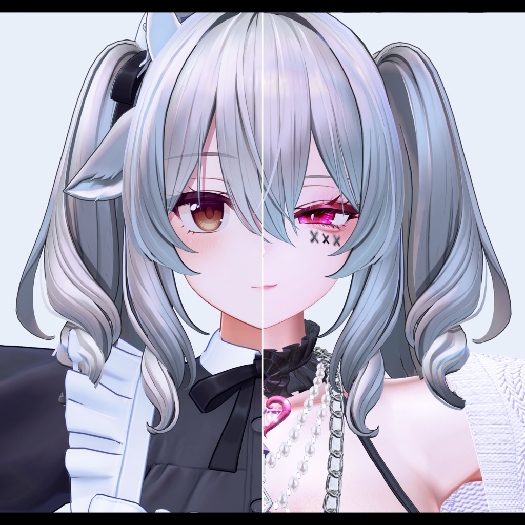 ⛓️GUILTYメイク⛓️Face Blendshape・Eye texture・Makeup等の豪華7点セット!~ギルティメイク~これ一つで誰でも罪な女になれる!ミルティナ用