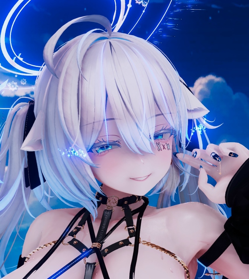 ⛓️GUILTYメイク⛓️Face Blendshape・Eye texture・Makeup等の豪華7点セット!~ギルティメイク~これ一つで誰でも罪な女になれる!ミルティナ用