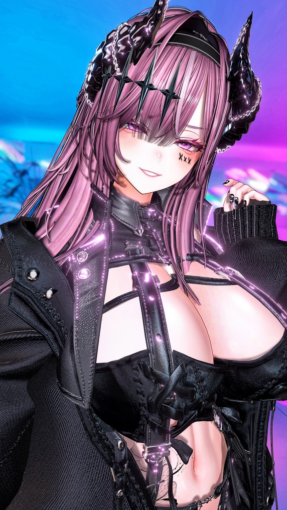 ⛓️GUILTYメイク⛓️Face Blendshape・Eye texture・Makeup等の豪華7点セット!~ギルティメイク~これ一つで誰でも罪な女になれる!ミルティナ用