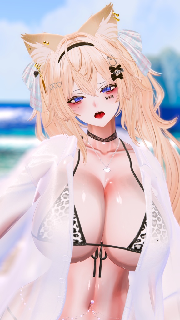 ⛓️GUILTYメイク⛓️Face Blendshape・Eye texture・Makeup等の豪華7点セット!~ギルティメイク~これ一つで誰でも罪な女になれる!ウルフェリア用