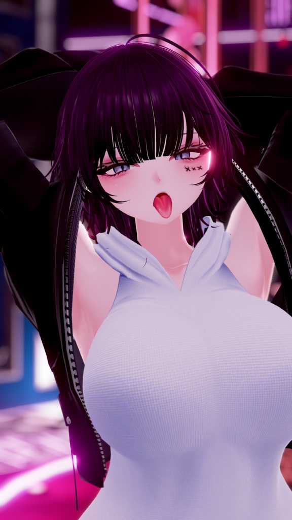 ⛓️GUILTYメイク⛓️Face Blendshape・Eye texture・Makeup等の豪華7点セット!~ギルティメイク~これ一つで誰でも罪な女になれる!ウルフェリア用