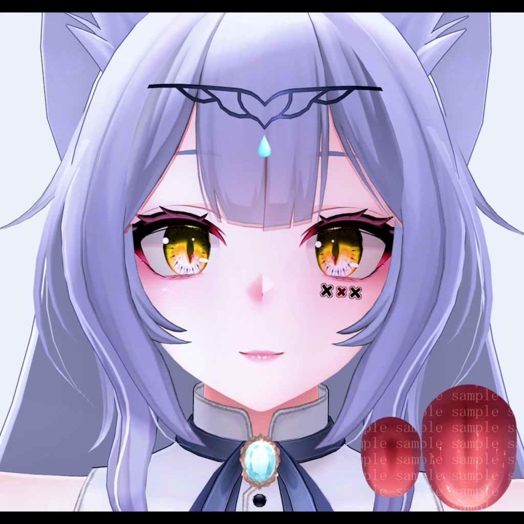 ⛓️GUILTYメイク⛓️Face Blendshape・Eye texture・Makeup等の豪華7点セット!~ギルティメイク~これ一つで誰でも罪な女になれる!ウルフェリア用