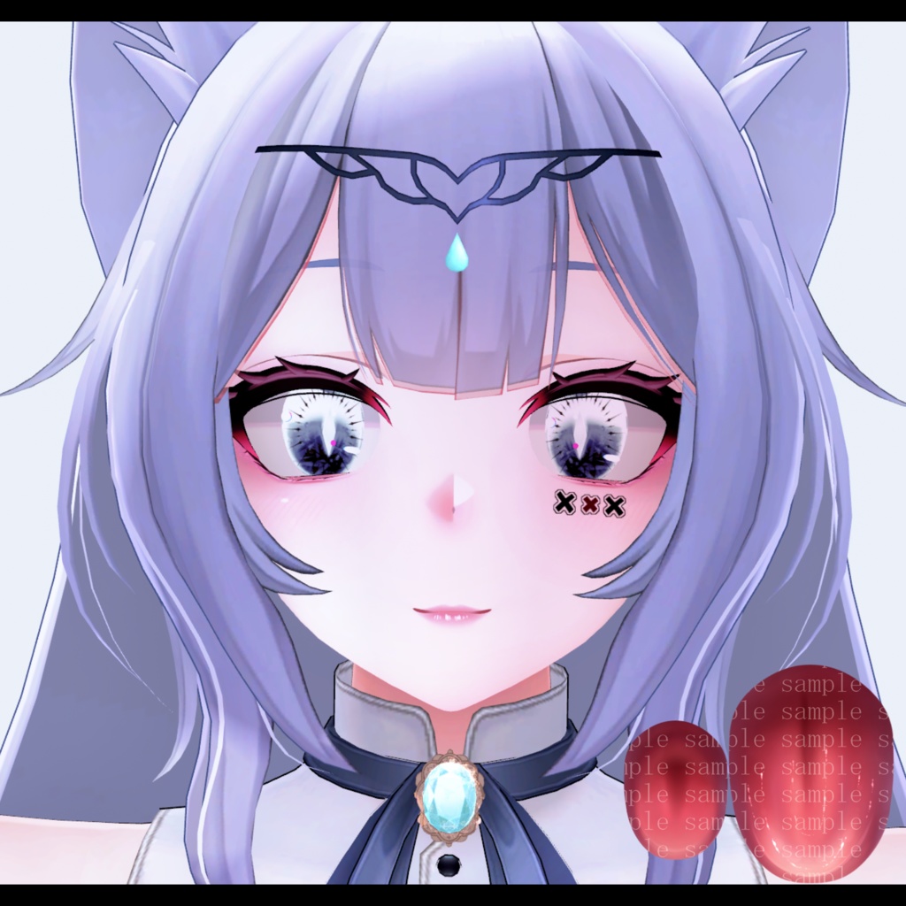 ⛓️GUILTYメイク⛓️Face Blendshape・Eye texture・Makeup等の豪華7点セット!~ギルティメイク~これ一つで誰でも罪な女になれる!ウルフェリア用