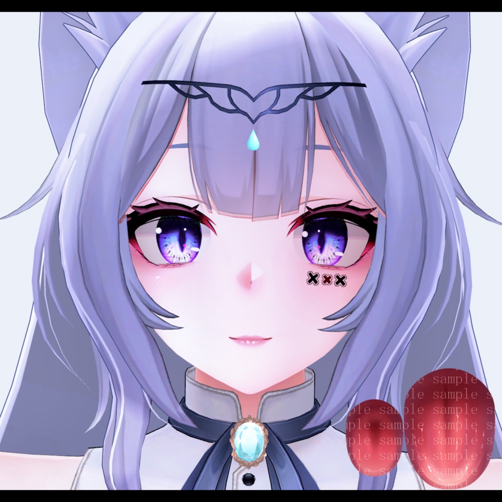 ⛓️GUILTYメイク⛓️Face Blendshape・Eye texture・Makeup等の豪華7点セット!~ギルティメイク~これ一つで誰でも罪な女になれる!ウルフェリア用