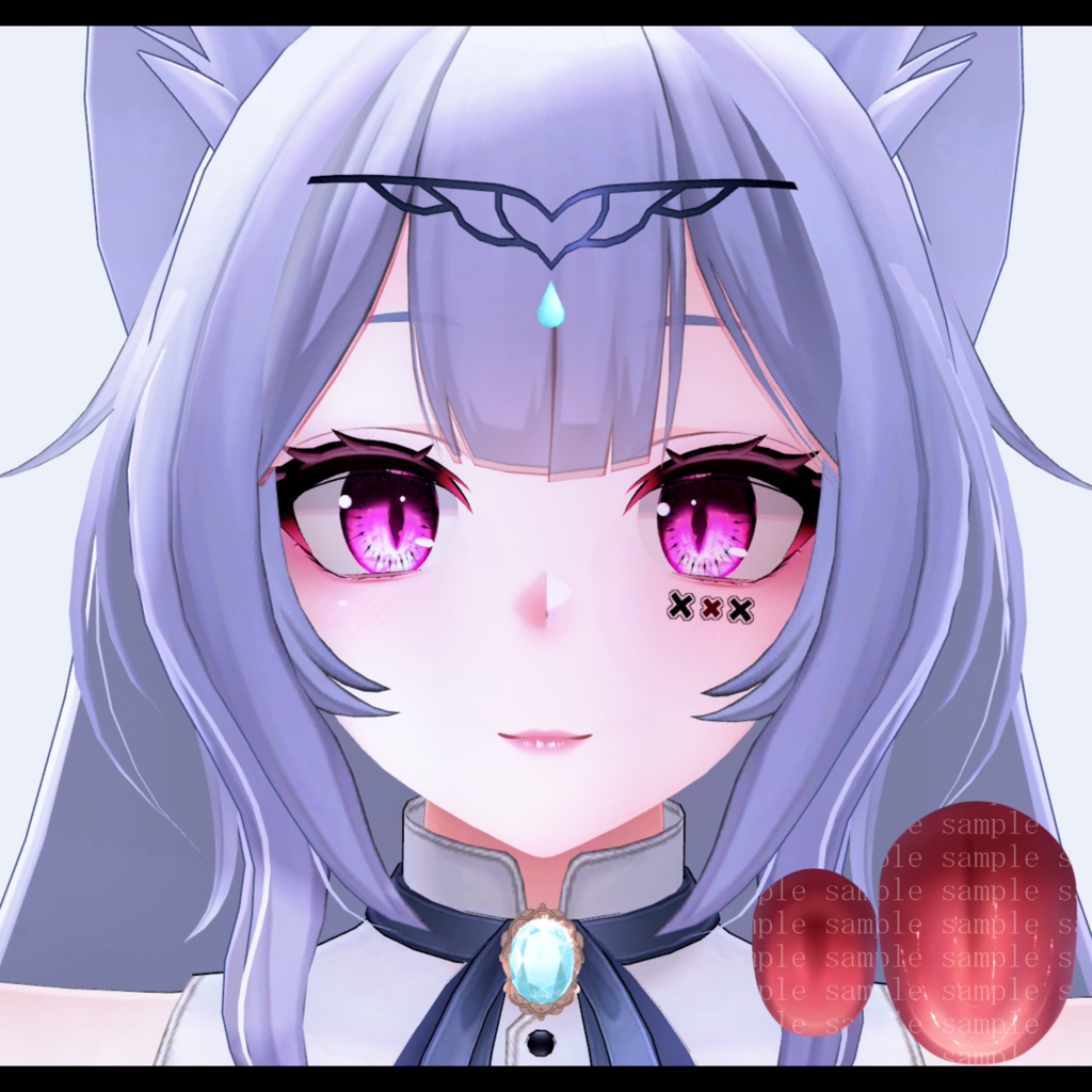 ⛓️GUILTYメイク⛓️Face Blendshape・Eye texture・Makeup等の豪華7点セット!~ギルティメイク~これ一つで誰でも罪な女になれる!ウルフェリア用