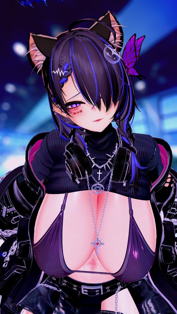 ⛓️GUILTYメイク⛓️Face Blendshape・Eye texture・Makeup等の豪華7点セット!~ギルティメイク~これ一つで誰でも罪な女になれる!ウルフェリア用