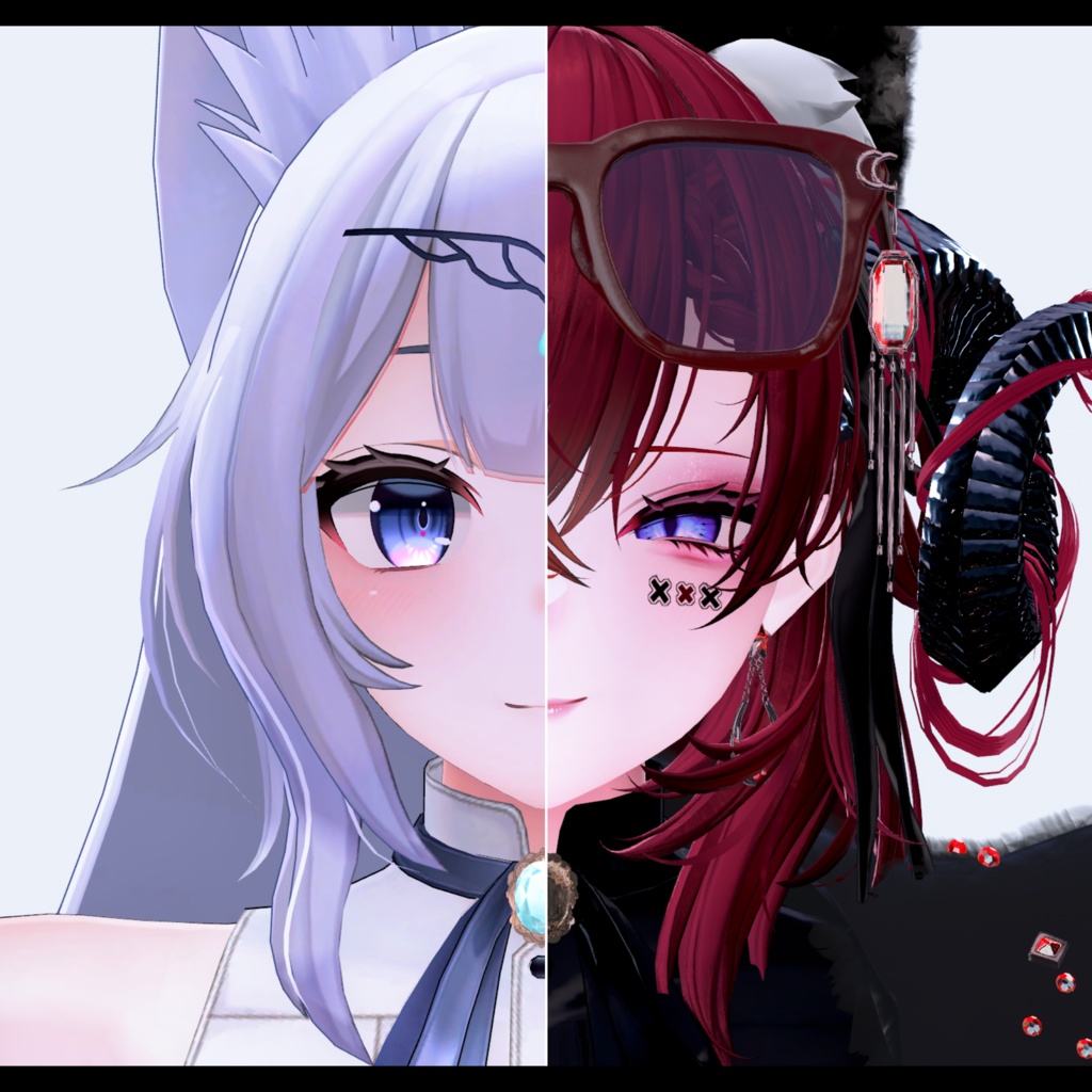 ⛓️GUILTYメイク⛓️Face Blendshape・Eye texture・Makeup等の豪華7点セット!~ギルティメイク~これ一つで誰でも罪な女になれる!ウルフェリア用