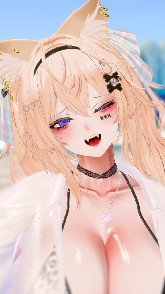 ⛓️GUILTYメイク⛓️Face Blendshape・Eye texture・Makeup等の豪華7点セット!~ギルティメイク~これ一つで誰でも罪な女になれる!ウルフェリア用