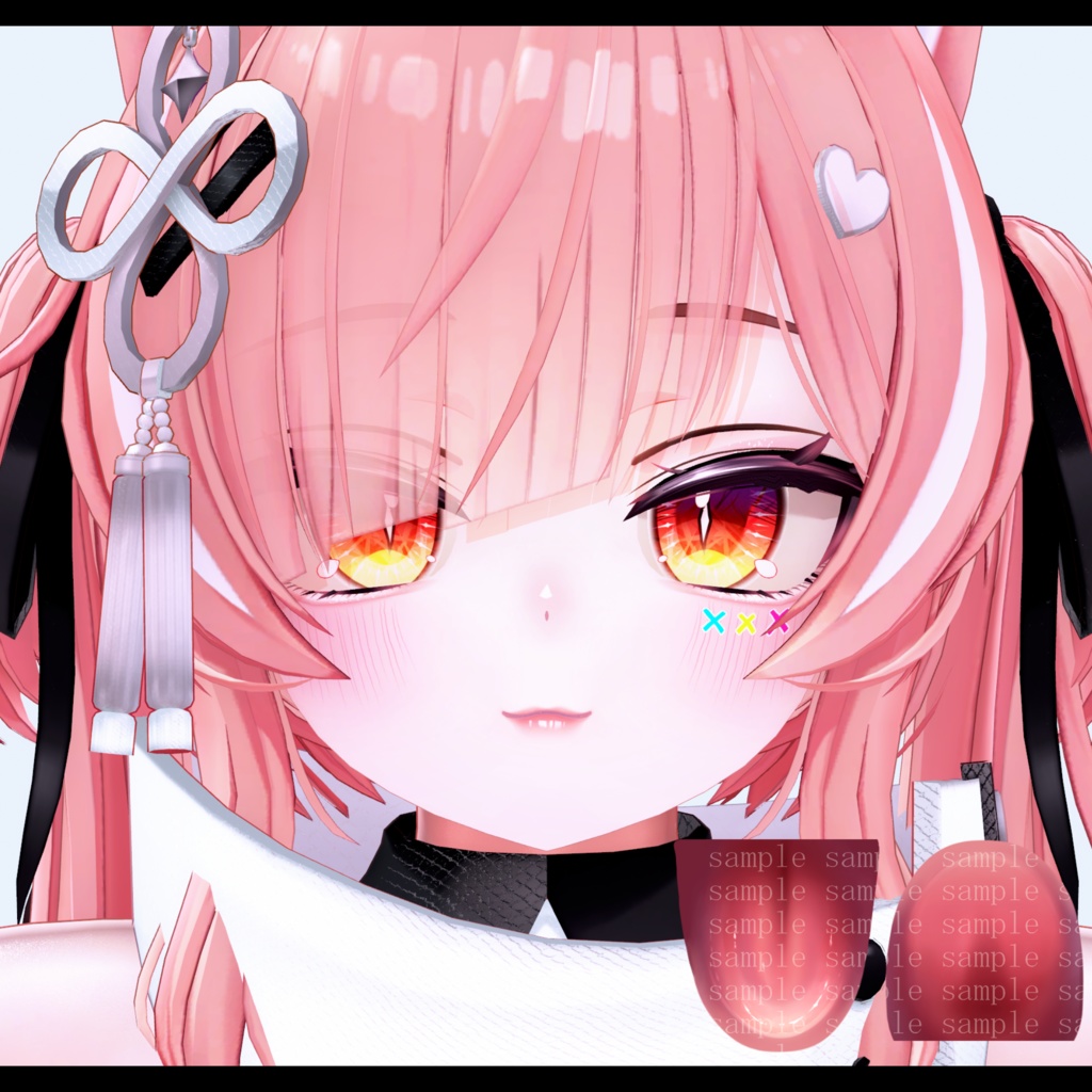 ⛓️GUILTYメイク⛓️Face Blendshape・Eye texture・Makeup等の豪華7点セット!~ギルティメイク~これ一つで誰でも罪な女になれる!イチゴちゃん用