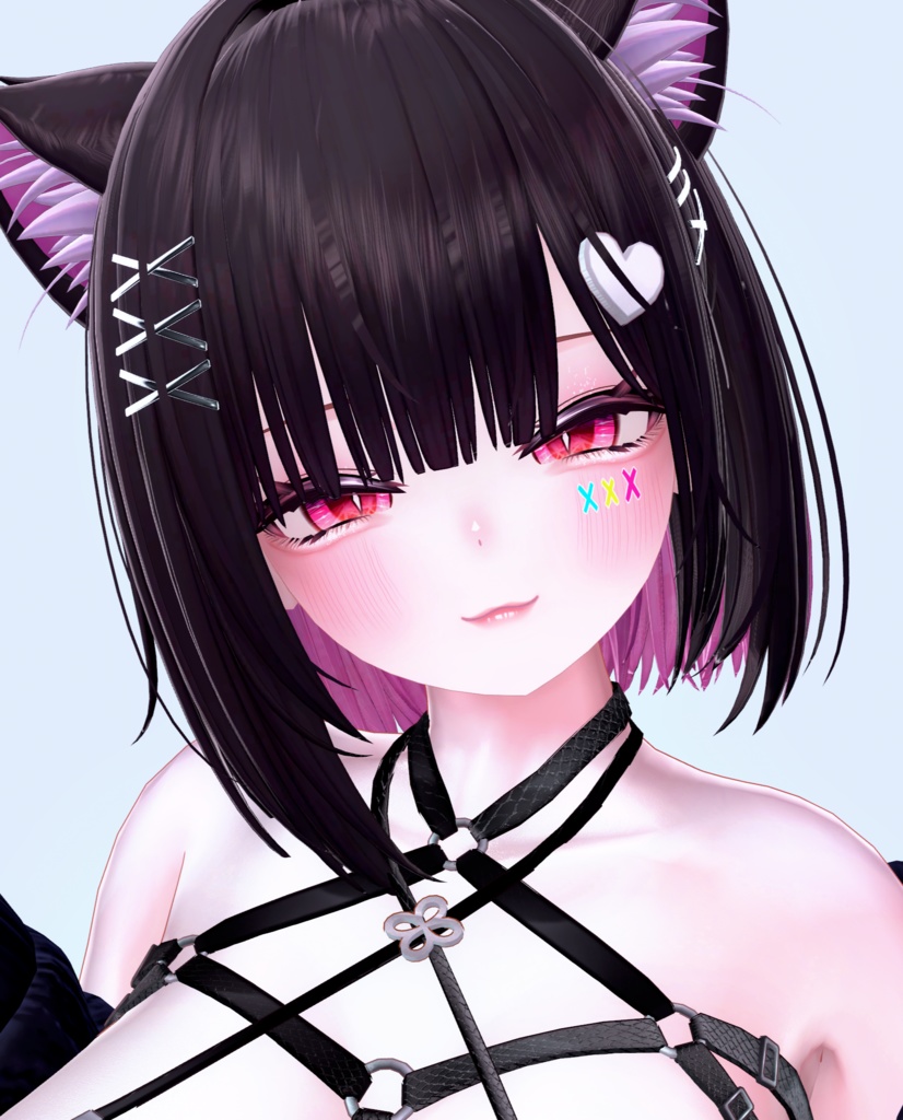 ⛓️GUILTYメイク⛓️Face Blendshape・Eye texture・Makeup等の豪華7点セット!~ギルティメイク~これ一つで誰でも罪な女になれる!イチゴちゃん用