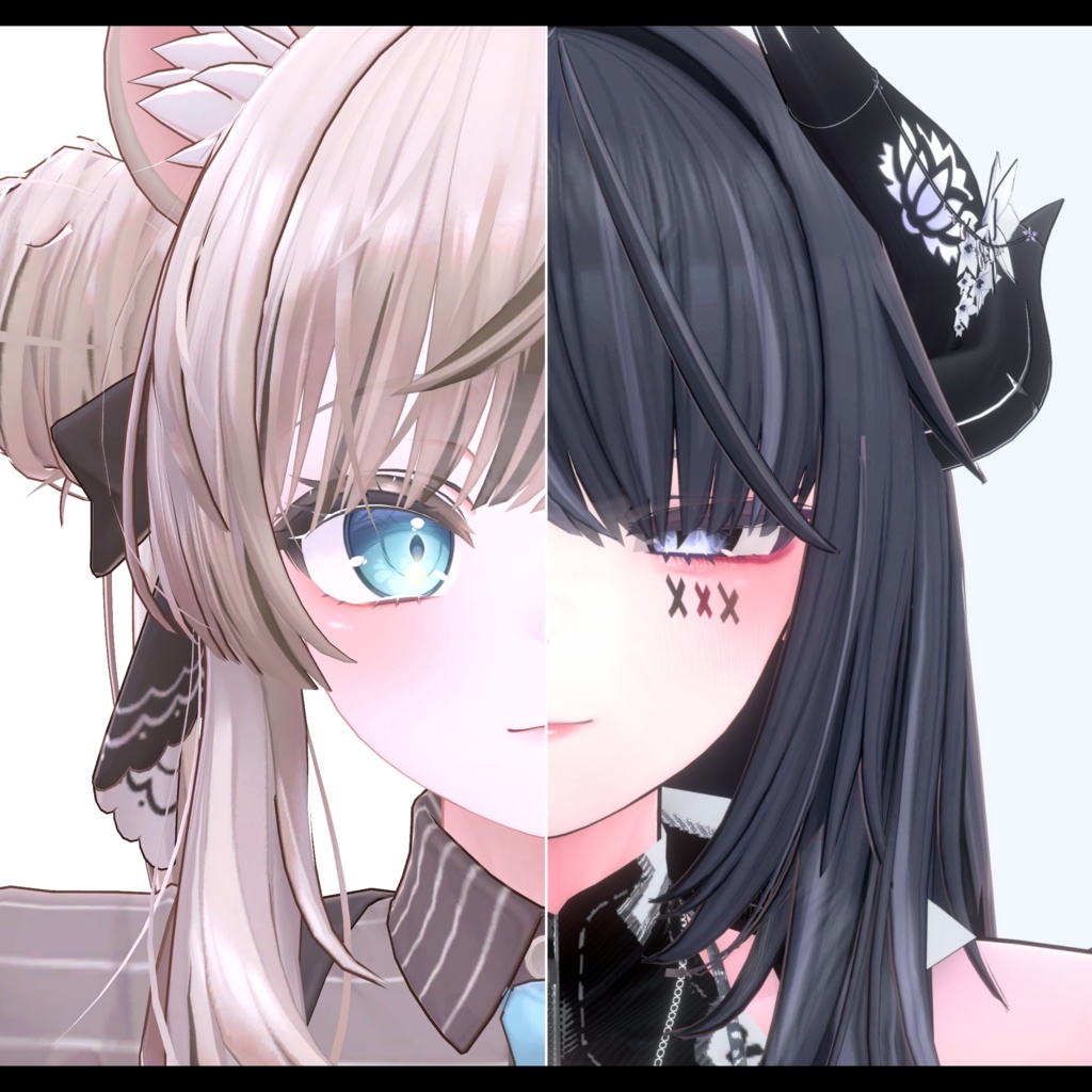 ⛓️GUILTYメイク⛓️Face Blendshape・Eye texture・Makeup等の豪華6点セット!~ギルティメイク~これ一つで誰でも罪な女になれる!マヌカ用