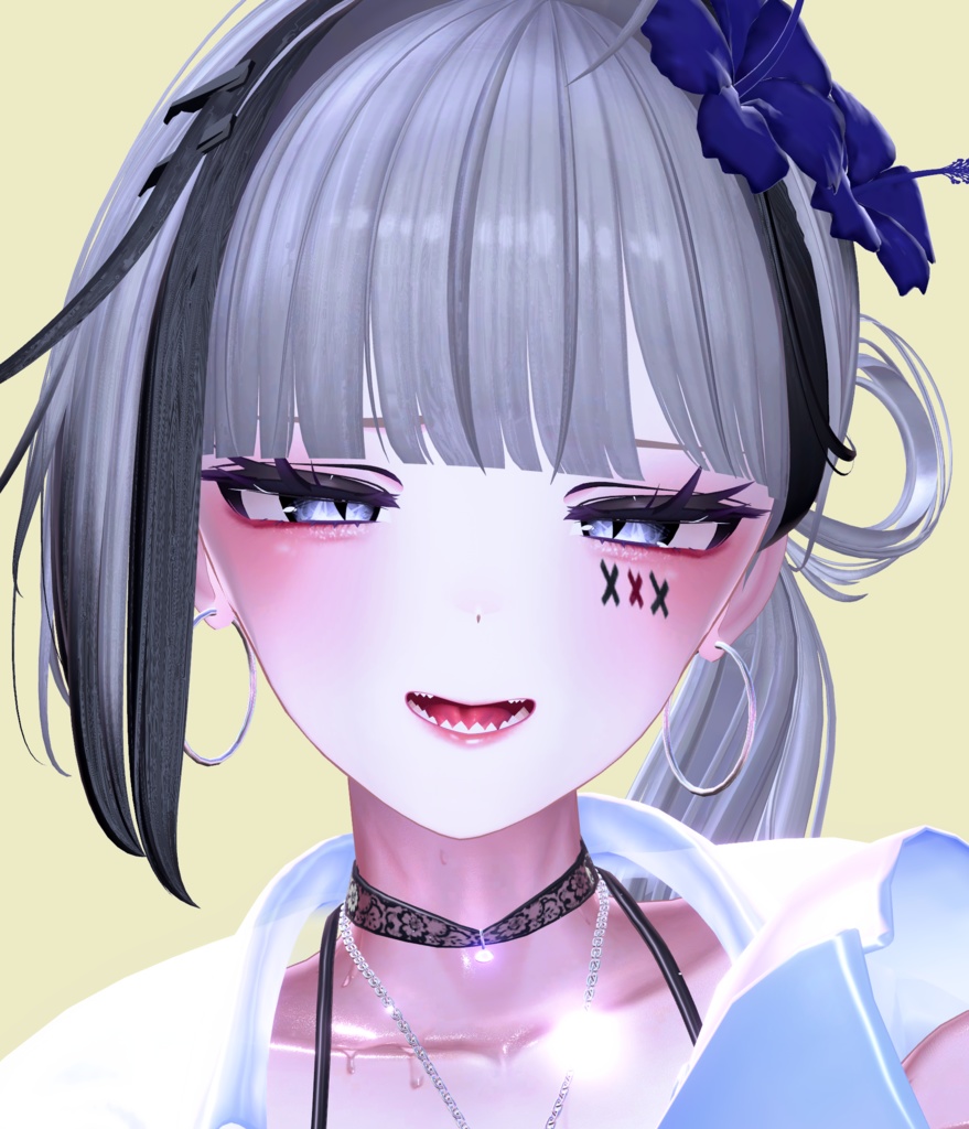 ⛓️GUILTYメイク⛓️Face Blendshape・Eye texture・Makeup等の豪華6点セット!~ギルティメイク~これ一つで誰でも罪な女になれる!マヌカ用