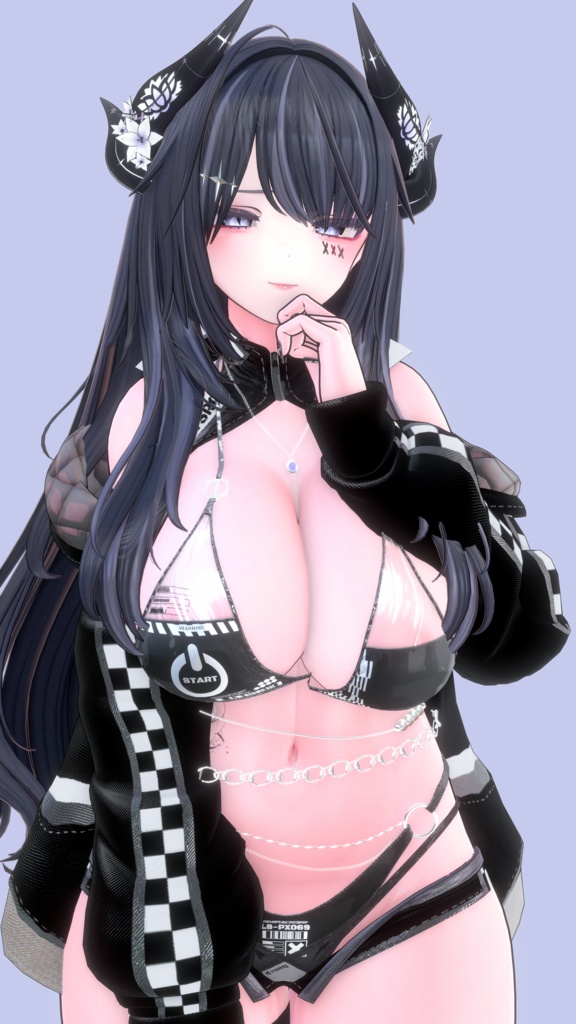 ⛓️GUILTYメイク⛓️Face Blendshape・Eye texture・Makeup等の豪華6点セット!~ギルティメイク~これ一つで誰でも罪な女になれる!マヌカ用