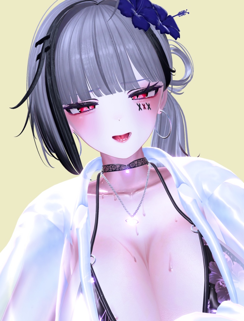 ⛓️GUILTYメイク⛓️Face Blendshape・Eye texture・Makeup等の豪華6点セット!~ギルティメイク~これ一つで誰でも罪な女になれる!マヌカ用