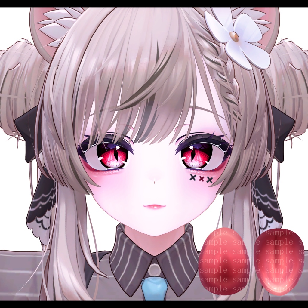 ⛓️GUILTYメイク⛓️Face Blendshape・Eye texture・Makeup等の豪華6点セット!~ギルティメイク~これ一つで誰でも罪な女になれる!マヌカ用