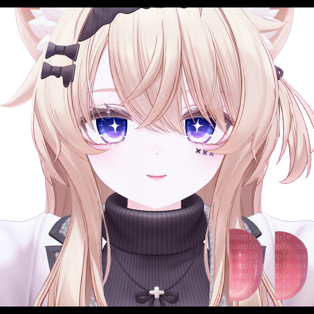 ⛓️GUILTYメイク⛓️Face Blendshape・Eye texture・Makeup等の豪華7点セット!~ギルティメイク~これ一つで誰でも罪な女になれる!エク用