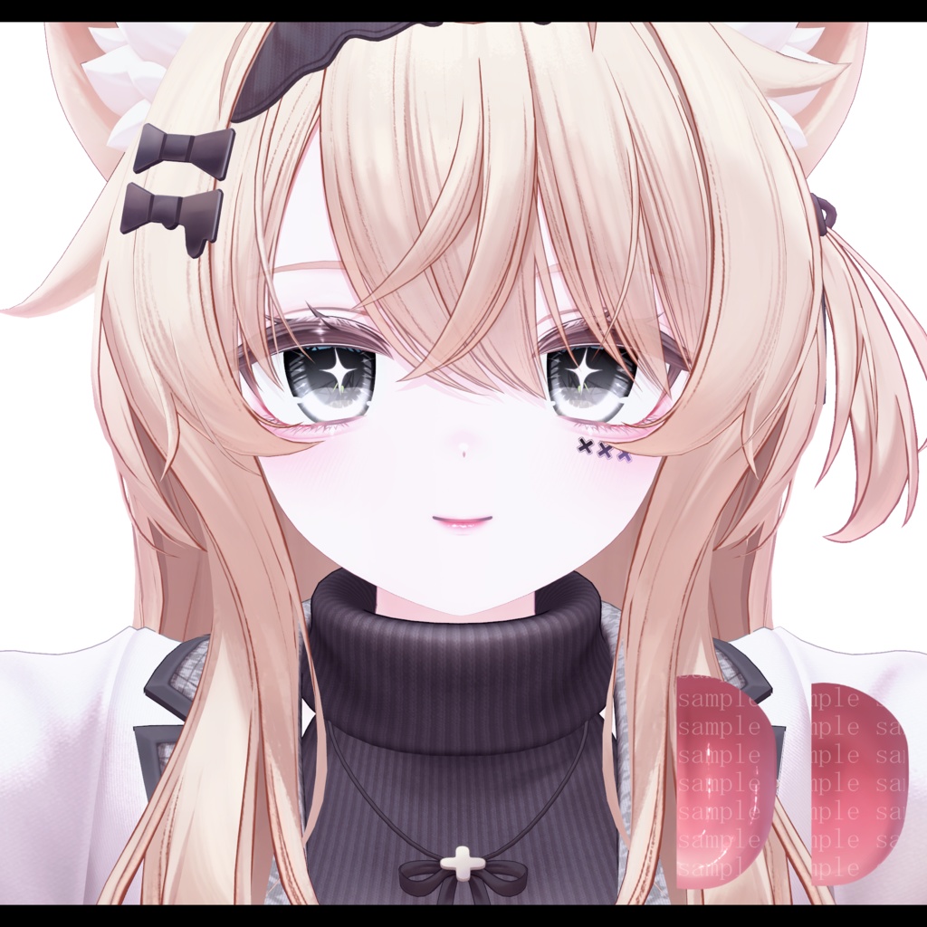 ⛓️GUILTYメイク⛓️Face Blendshape・Eye texture・Makeup等の豪華7点セット!~ギルティメイク~これ一つで誰でも罪な女になれる!エク用