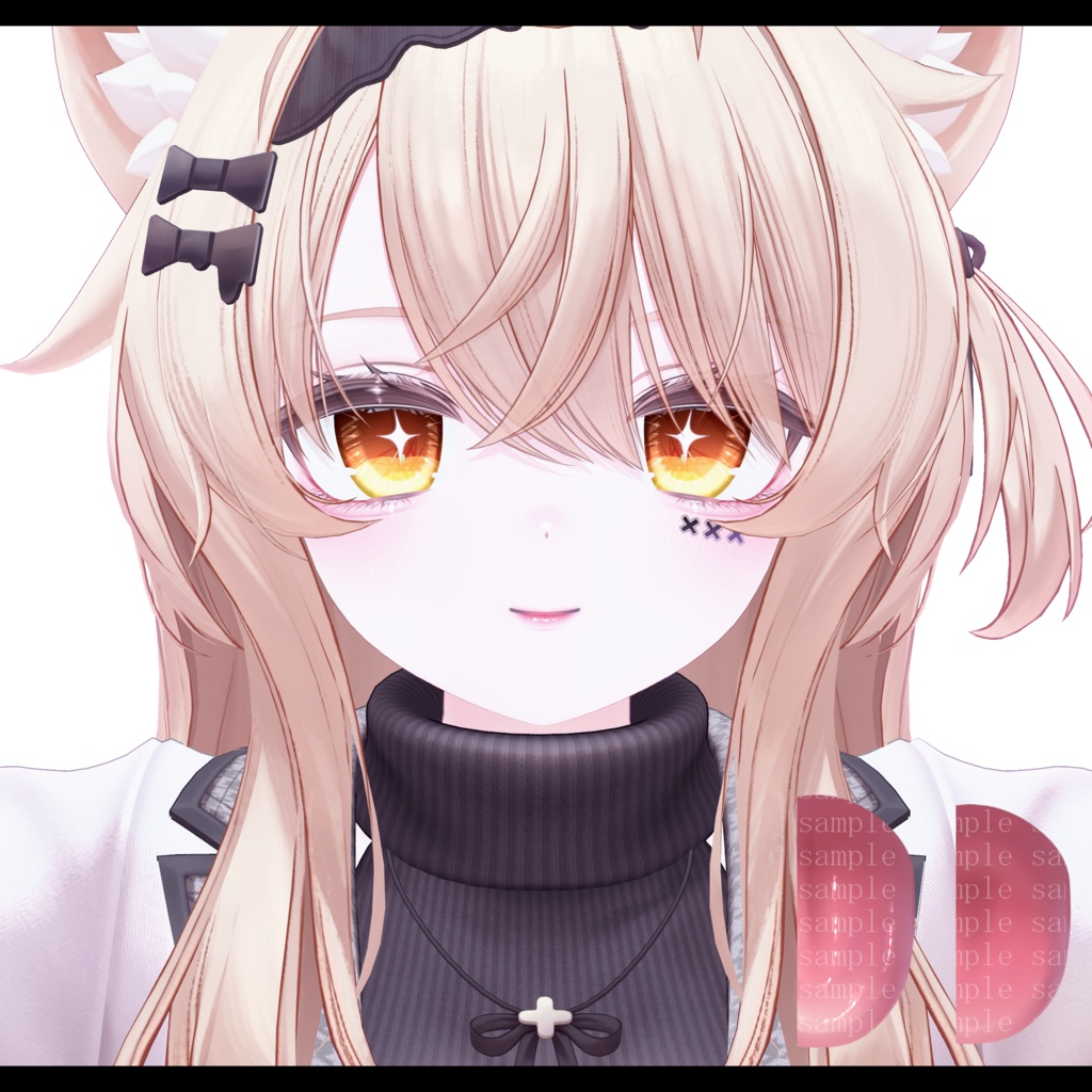 ⛓️GUILTYメイク⛓️Face Blendshape・Eye texture・Makeup等の豪華7点セット!~ギルティメイク~これ一つで誰でも罪な女になれる!エク用