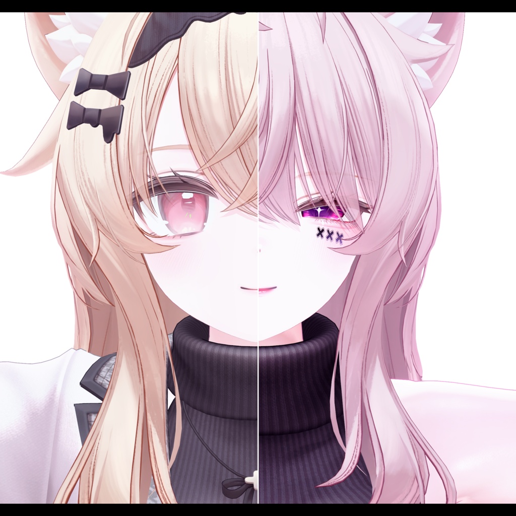 ⛓️GUILTYメイク⛓️Face Blendshape・Eye texture・Makeup等の豪華7点セット!~ギルティメイク~これ一つで誰でも罪な女になれる!エク用