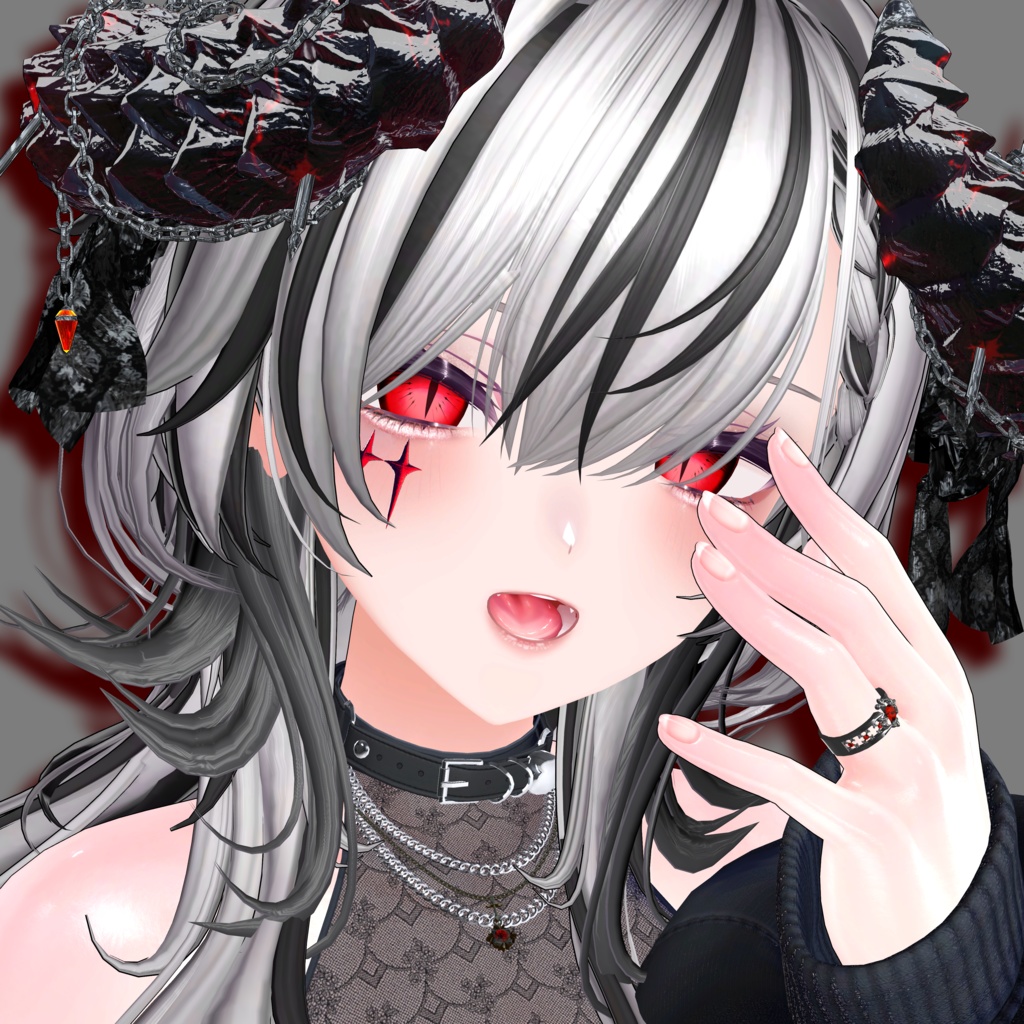 ⛓️Desireメイク⛓️Face Blendshape・Eye texture・Makeup等の豪華8点セット!~ディザイアメイク~ミルティナ用