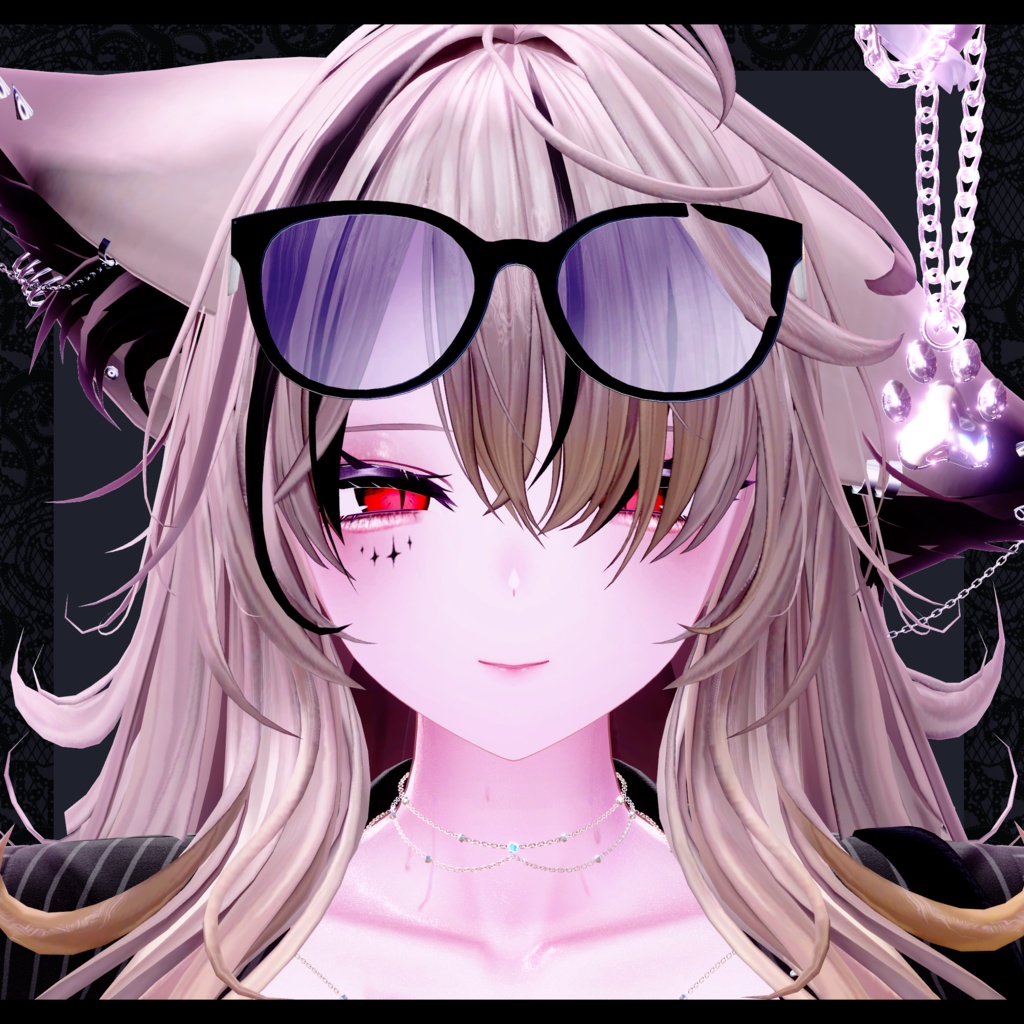 ⛓️Desireメイク⛓️Face Blendshape・Eye texture・Makeup等の豪華8点セット!~ディザイアメイク~ミルティナ用