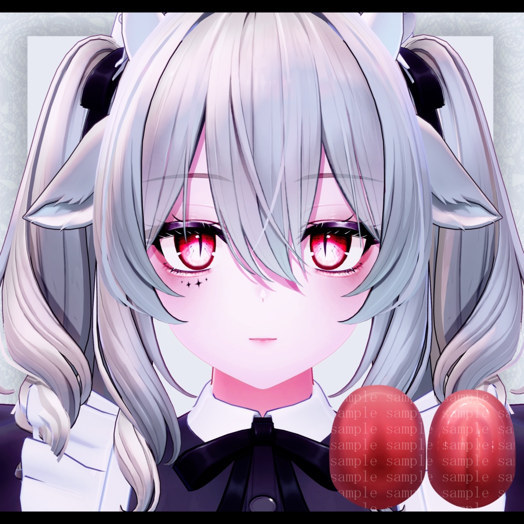 ⛓️Desireメイク⛓️Face Blendshape・Eye texture・Makeup等の豪華8点セット!~ディザイアメイク~ミルティナ用