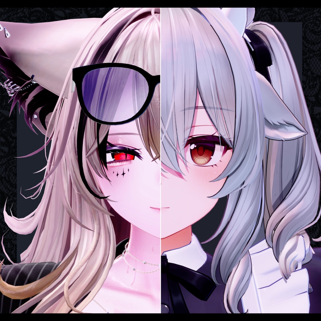 ⛓️Desireメイク⛓️Face Blendshape・Eye texture・Makeup等の豪華8点セット!~ディザイアメイク~ミルティナ用