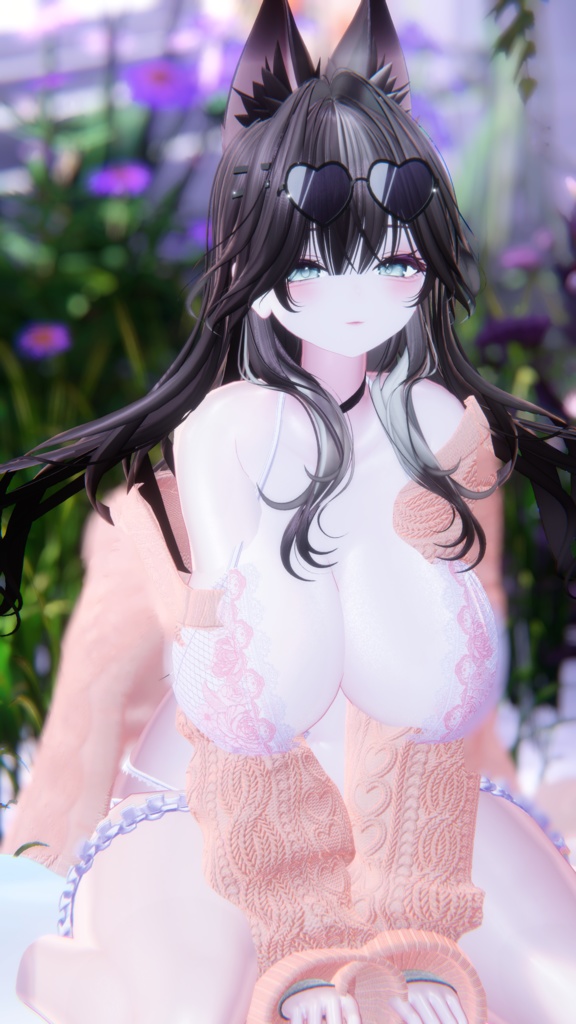 ⛓️GUILTYメイク⛓️Face Blendshape・Eye texture・Makeup等の豪華7点セット!~ギルティメイク~これ一つで誰でも罪な女になれる!ルルネ用