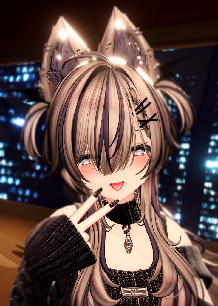 ⛓️GUILTYメイク⛓️Face Blendshape・Eye texture・Makeup等の豪華7点セット!~ギルティメイク~これ一つで誰でも罪な女になれる!ルルネ用