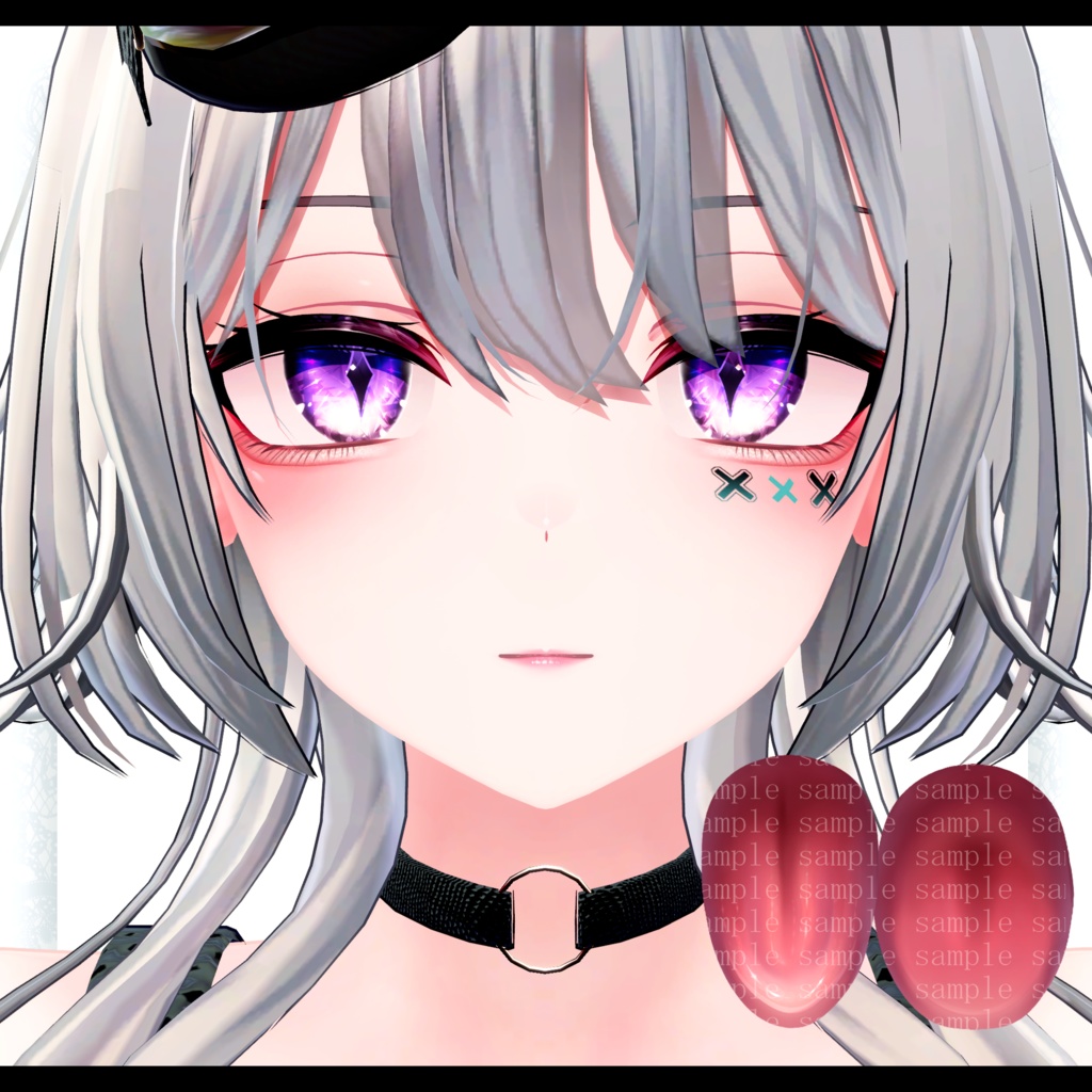 ⛓️GUILTYメイク⛓️Face Blendshape・Eye texture・Makeup等の豪華7点セット!~ギルティメイク~これ一つで誰でも罪な女になれる!翠羽 -Suiha-用