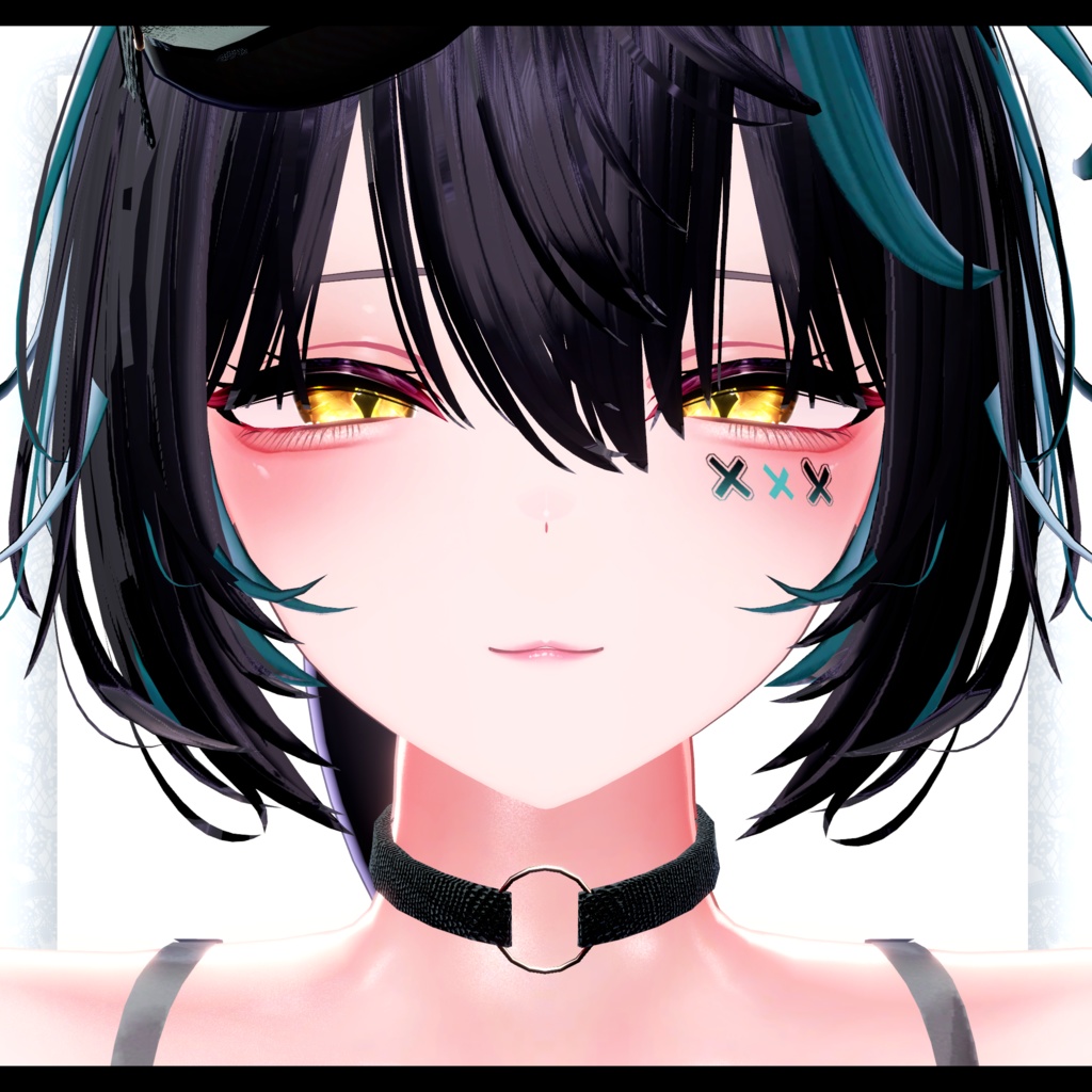 ⛓️GUILTYメイク⛓️Face Blendshape・Eye texture・Makeup等の豪華7点セット!~ギルティメイク~これ一つで誰でも罪な女になれる!翠羽 -Suiha-用