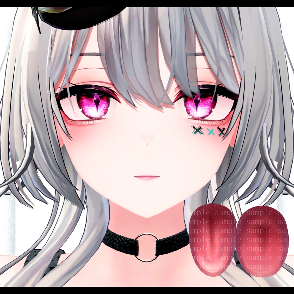 ⛓️GUILTYメイク⛓️Face Blendshape・Eye texture・Makeup等の豪華7点セット!~ギルティメイク~これ一つで誰でも罪な女になれる!翠羽 -Suiha-用
