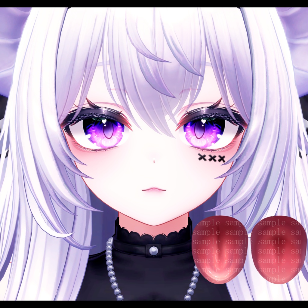 ⛓️GUILTYメイク⛓️Face Blendshape・Eye texture・Makeup等の豪華8点セット!~ギルティメイク~これ一つで誰でも罪な女になれる!愛莉用