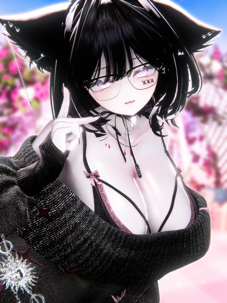 ⛓️GUILTYメイク⛓️Face Blendshape・Eye texture・Makeup等の豪華8点セット!~ギルティメイク~これ一つで誰でも罪な女になれる!愛莉用