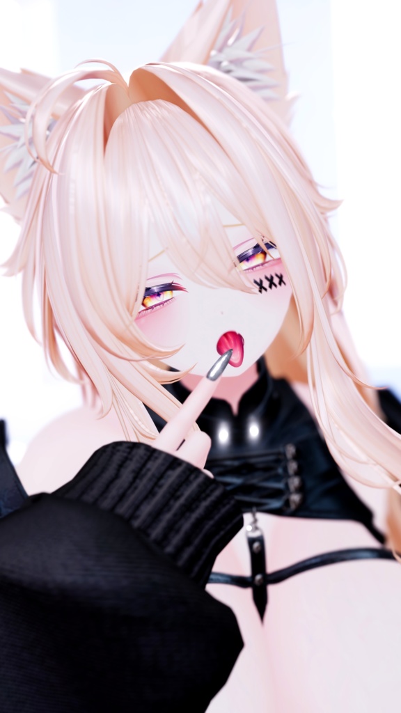 ⛓️GUILTYメイク⛓️Face Blendshape・Eye texture・Makeup等の豪華8点セット!~ギルティメイク~これ一つで誰でも罪な女になれる!愛莉用