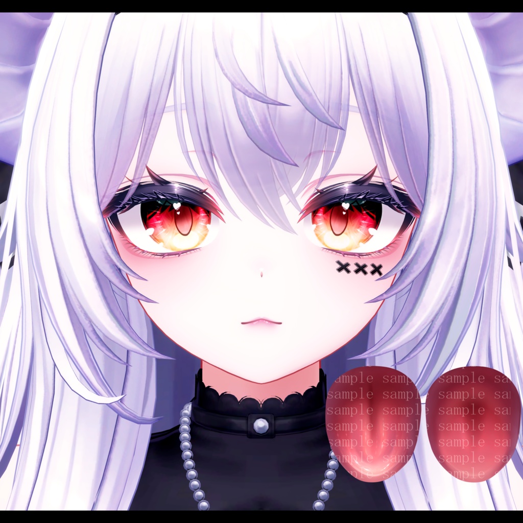 ⛓️GUILTYメイク⛓️Face Blendshape・Eye texture・Makeup等の豪華8点セット!~ギルティメイク~これ一つで誰でも罪な女になれる!愛莉用