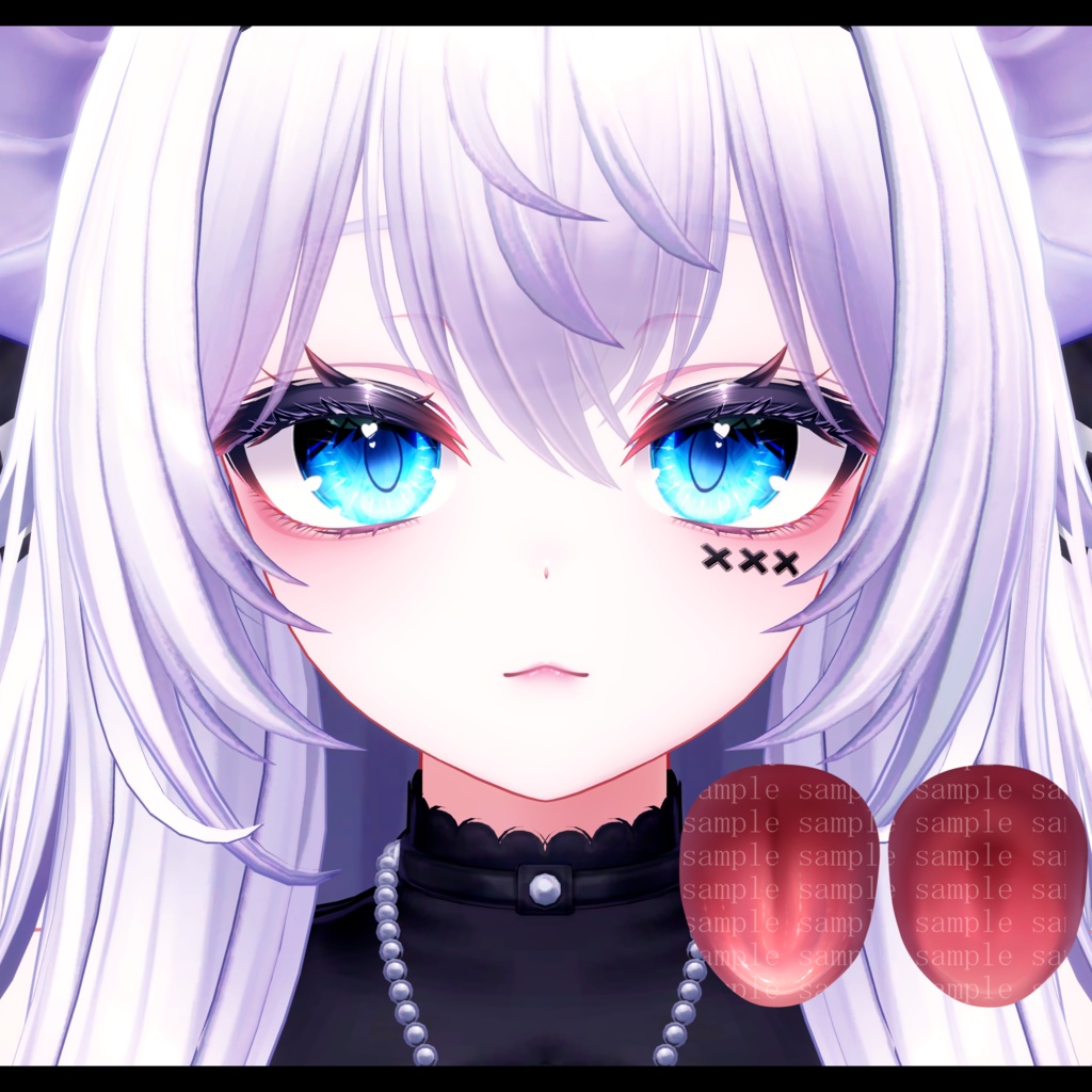 ⛓️GUILTYメイク⛓️Face Blendshape・Eye texture・Makeup等の豪華8点セット!~ギルティメイク~これ一つで誰でも罪な女になれる!愛莉用