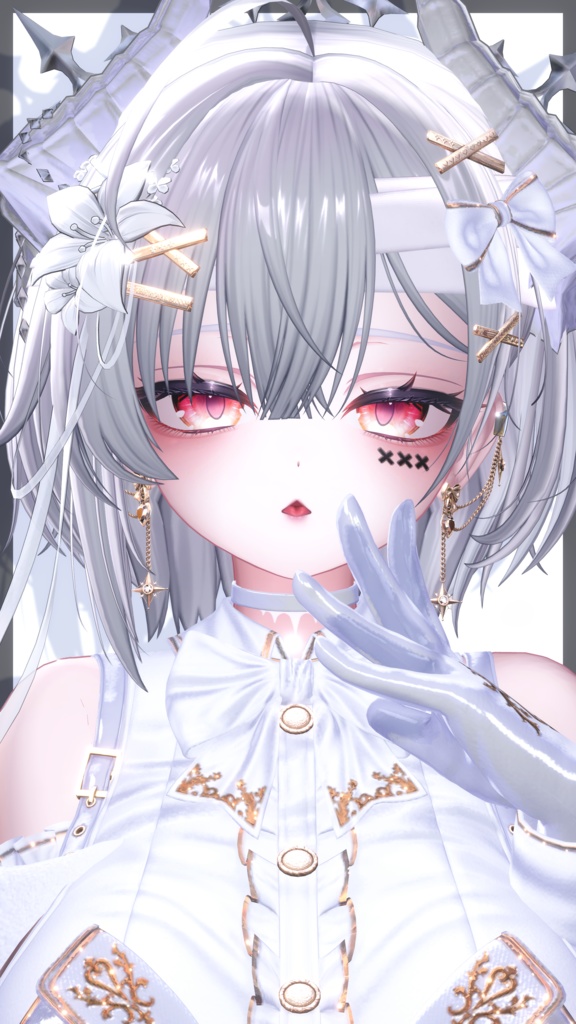 ⛓️GUILTYメイク⛓️Face Blendshape・Eye texture・Makeup等の豪華8点セット!~ギルティメイク~これ一つで誰でも罪な女になれる!愛莉用