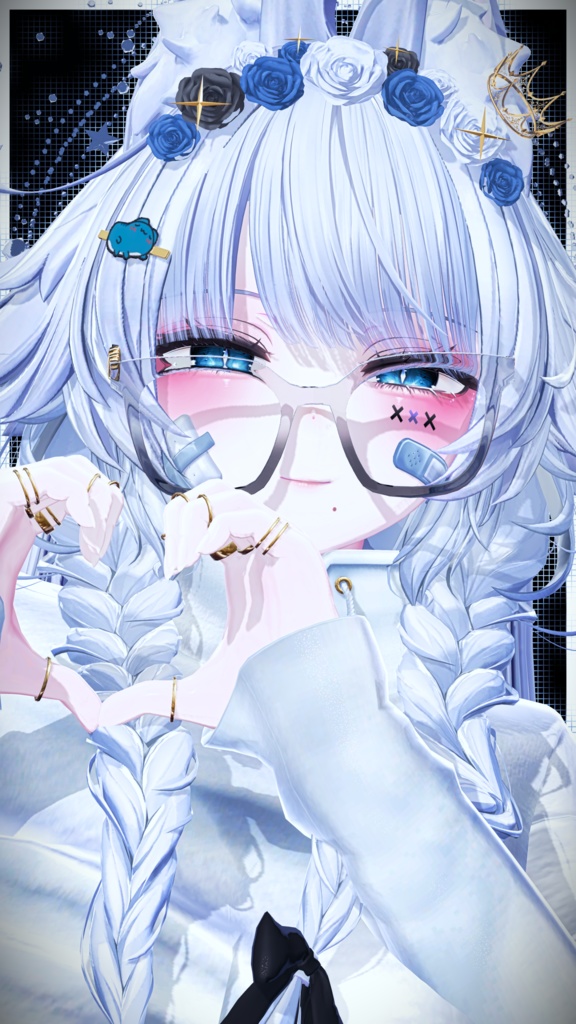⛓️GUILTYメイク⛓️Face Blendshape・Eye texture・Makeup等の豪華7点セット!~ギルティメイク~クマリ用