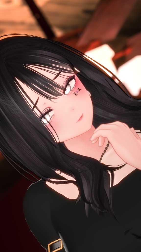 ⛓️GUILTYメイク⛓️Face Blendshape・Eye texture・Makeup等の豪華7点セット!~ギルティメイク~クマリ用